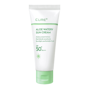 CURE Alpha Aloe Watery Sun Cream SPF50+ PA+++ — 40 ml - Image 3