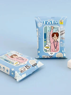 Cooling Perfume Deo Wipes Soap 15 Sheets