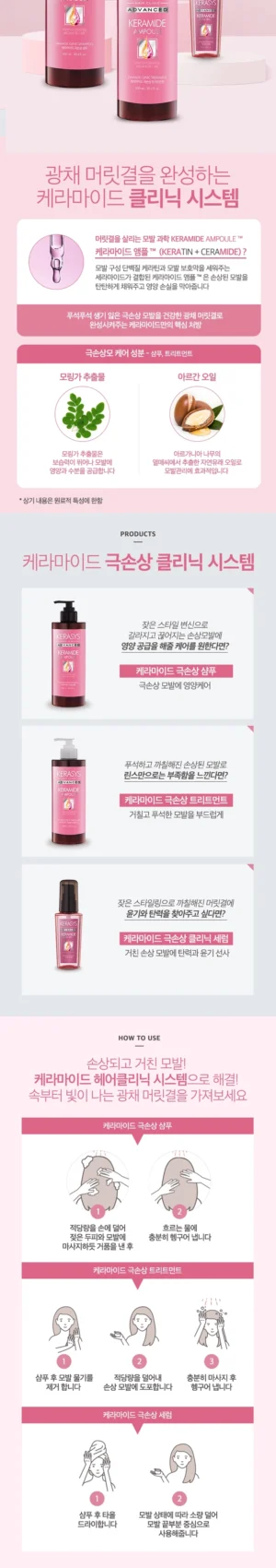KERASYS Keramide Extreme Damage Clinic Shampoo 600 ml - Image 6