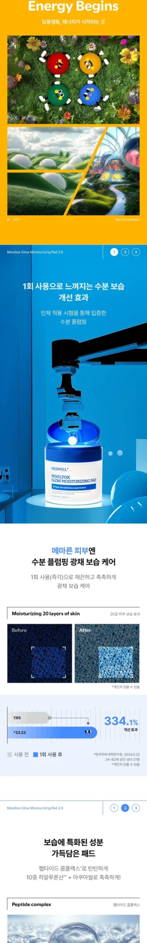 MEDIPEEL Mul-Tox Radiance Moisturising Pads 2.0 — 50 Pads, 120 ml - Image 3