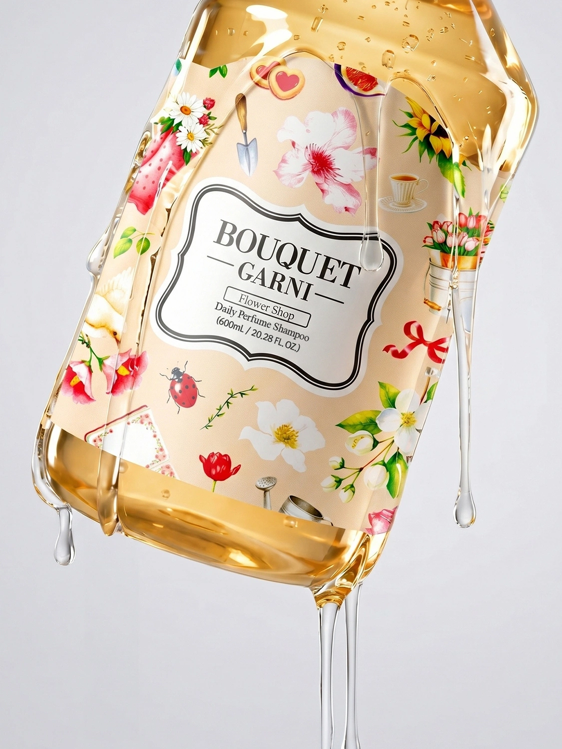 1080309-primary BOUQUET GARNI Daily Perfume Shampoo Flower Shop 600 ml - Image 1