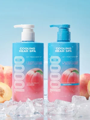 ELASTINE Cooling Head Spa Cooling Peach Shampoo 460 ml - Image 2