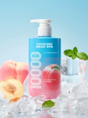 ELASTINE Cooling Head Spa Cooling Peach Shampoo 460 ml - Image 8