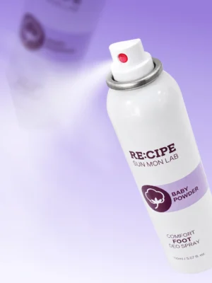 RECIPE SUN MON LAB Comfort Foot Deo Spray Baby Powder 150 ml - Image 3