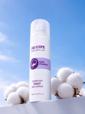 RECIPE SUN MON LAB Comfort Foot Deo Spray Baby Powder 150 ml