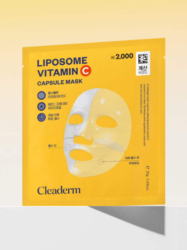 Cleaderm Liposome Vitamin C Capsule Hydrogel Mask — 1 Sheet, 31 g - Image 2