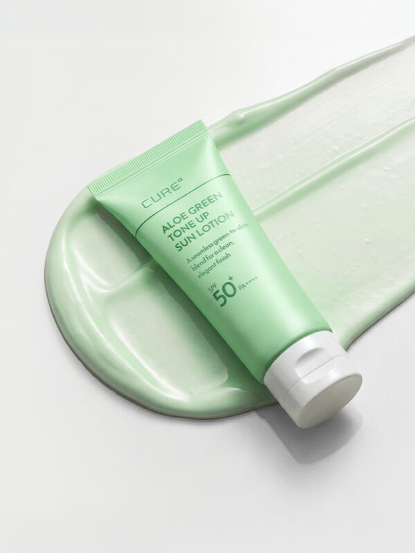 CURE Alpha Aloe Green Tone-Up Sun Lotion SPF50+ PA++++ — 40 g