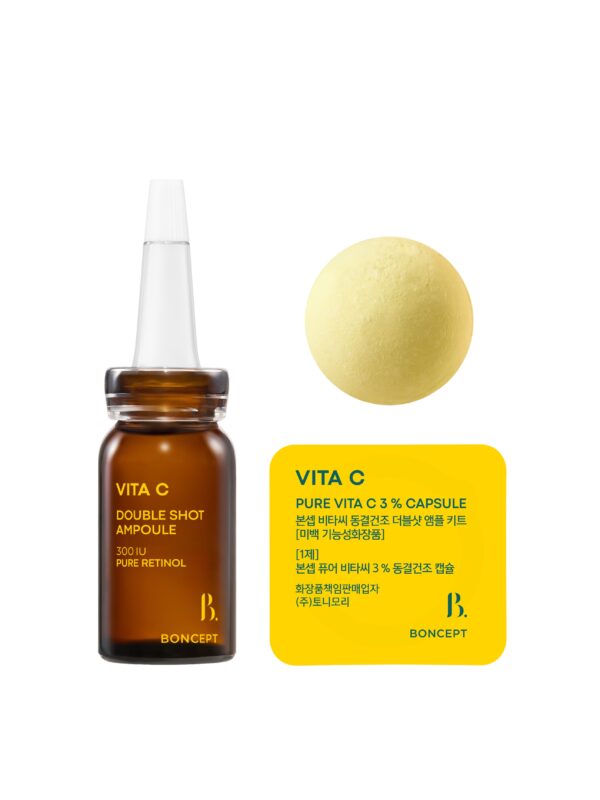 BONCEPT Vita C Freeze-Dried Double Shot Ampoule Kit — 50 mg + 10 ml - Image 7