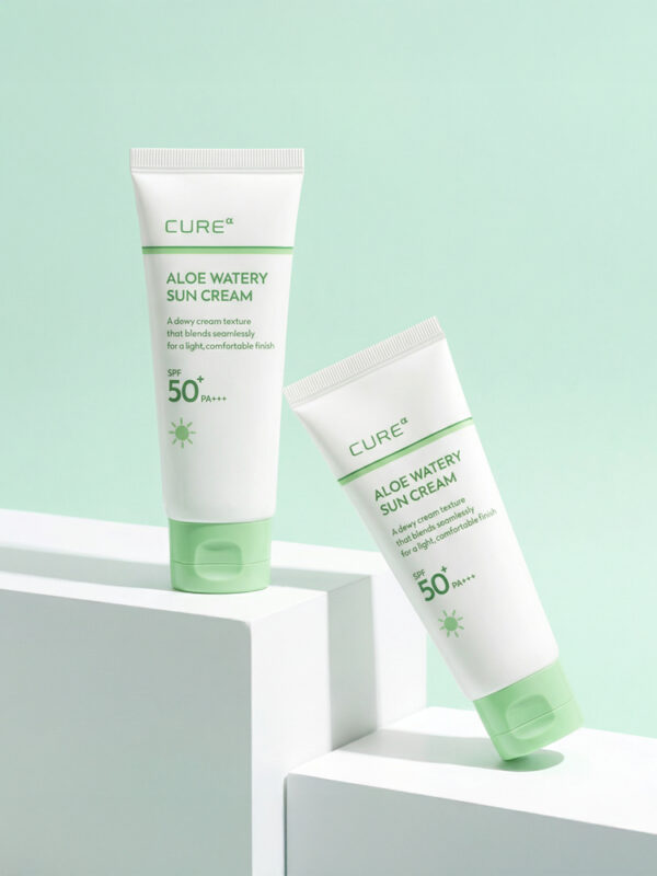 CURE Alpha Aloe Watery Sun Cream SPF50+ PA+++ — 40 ml - Image 2