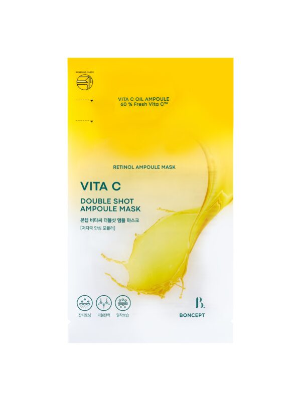 BONCEPT Vita C Double Shot Ampoule Mask — 34.5 g, 1 Sheet - Image 5