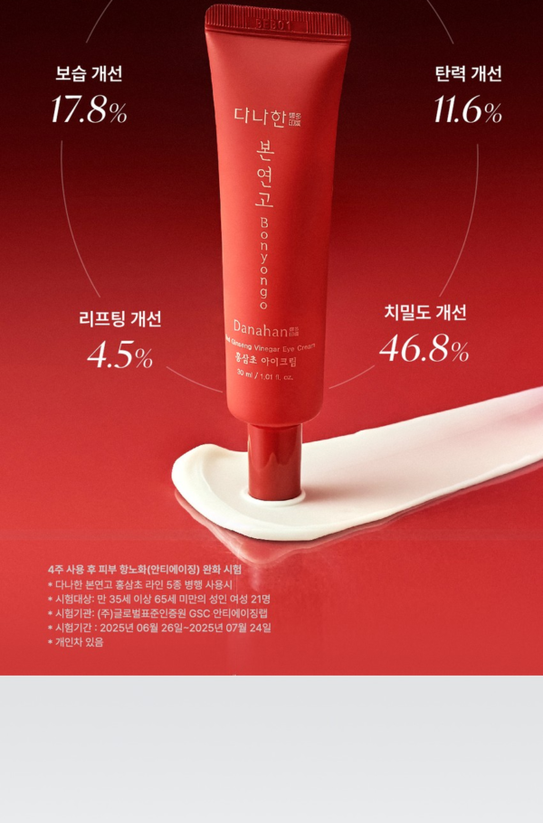 Danahan Bonyeongo Red Ginseng Vinegar Eye Cream — 30 ml - Image 8