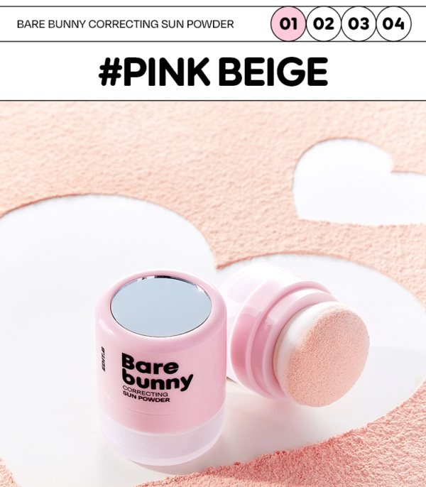 EDIT.B Barebunny Correcting Sun Powder SPF50+ PA++++ — 01 Pink Beige, 5 g - Image 14