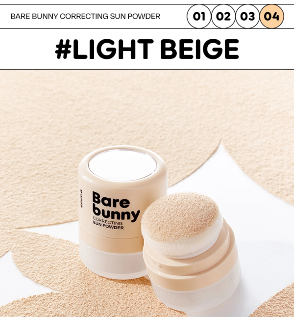 EDIT.B Barebunny Correcting Sun Powder SPF50+ PA++++ — 04 Light Beige, 5 g - Image 14