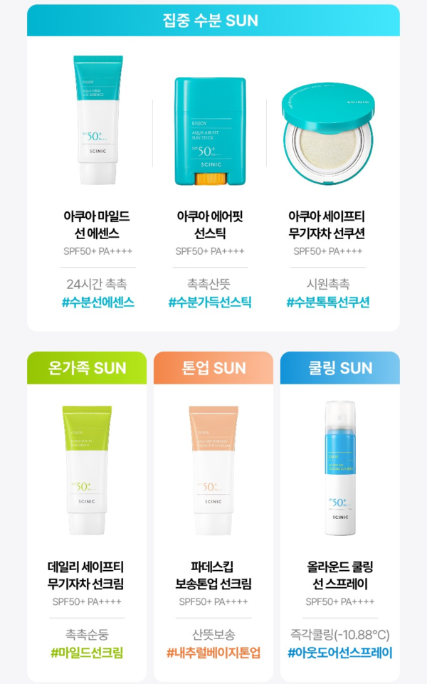 SCINIC Enjoy Base Skip Powdery Tone Up Sun Cream SPF50+ PA++++ — 60 g - Image 14