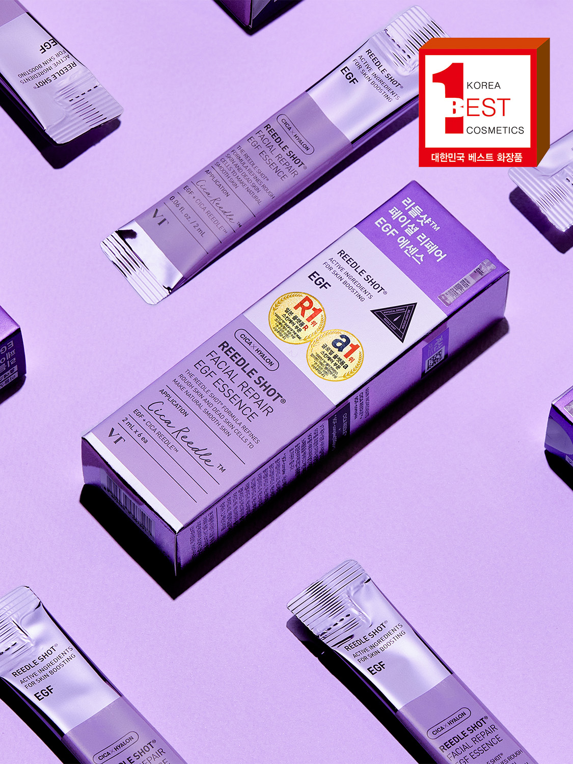 third100-1056650-01 VT Reedle Shot Facial Repair EGF Essence 2 ml x 6 - Image 1