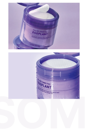 SOMISOME Eggplant Peeling Toner Pads 50 Pads / 140 g - Image 13