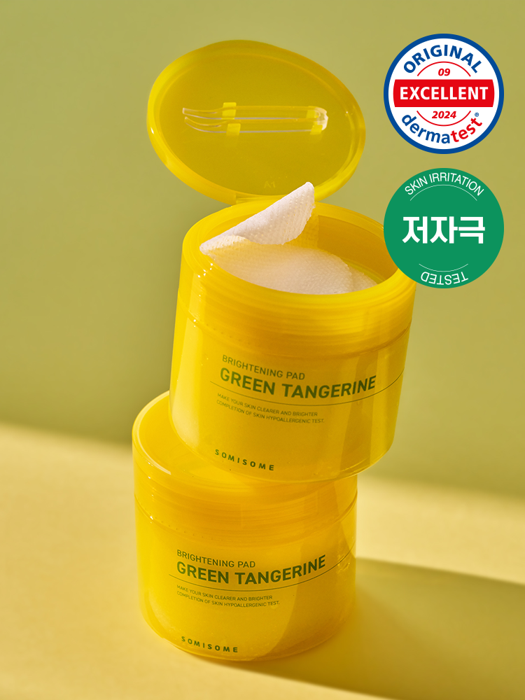 third100-1059839-01 SOMISOME Green Tangerine Brightening Toning Pads 50 Pads / 130 g - Image 1