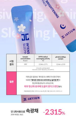 JAYJUN Intensive Brightening Sleeping Pack 4 ml x 10 - Image 9