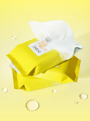 POINT Lemon Sparkling Water No-Wash Cleansing Water Tissues 30 Sheets - Image 2