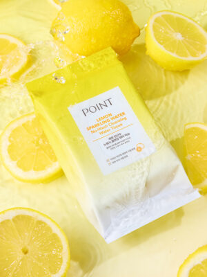 POINT Lemon Sparkling Water No-Wash Cleansing Water Tissues 30 Sheets - Image 3